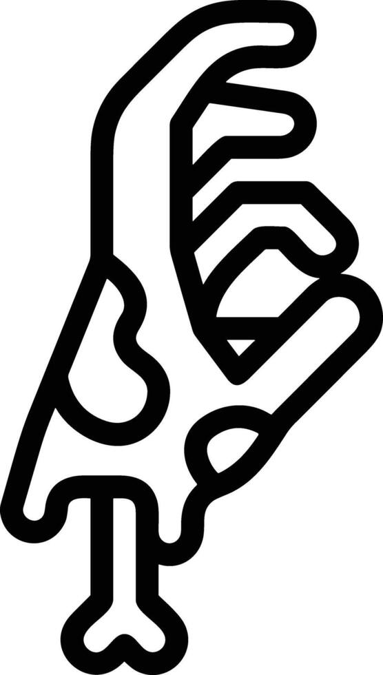 Hand icon symbol image illustration vector