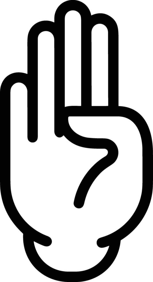 Hand icon symbol image illustration vector