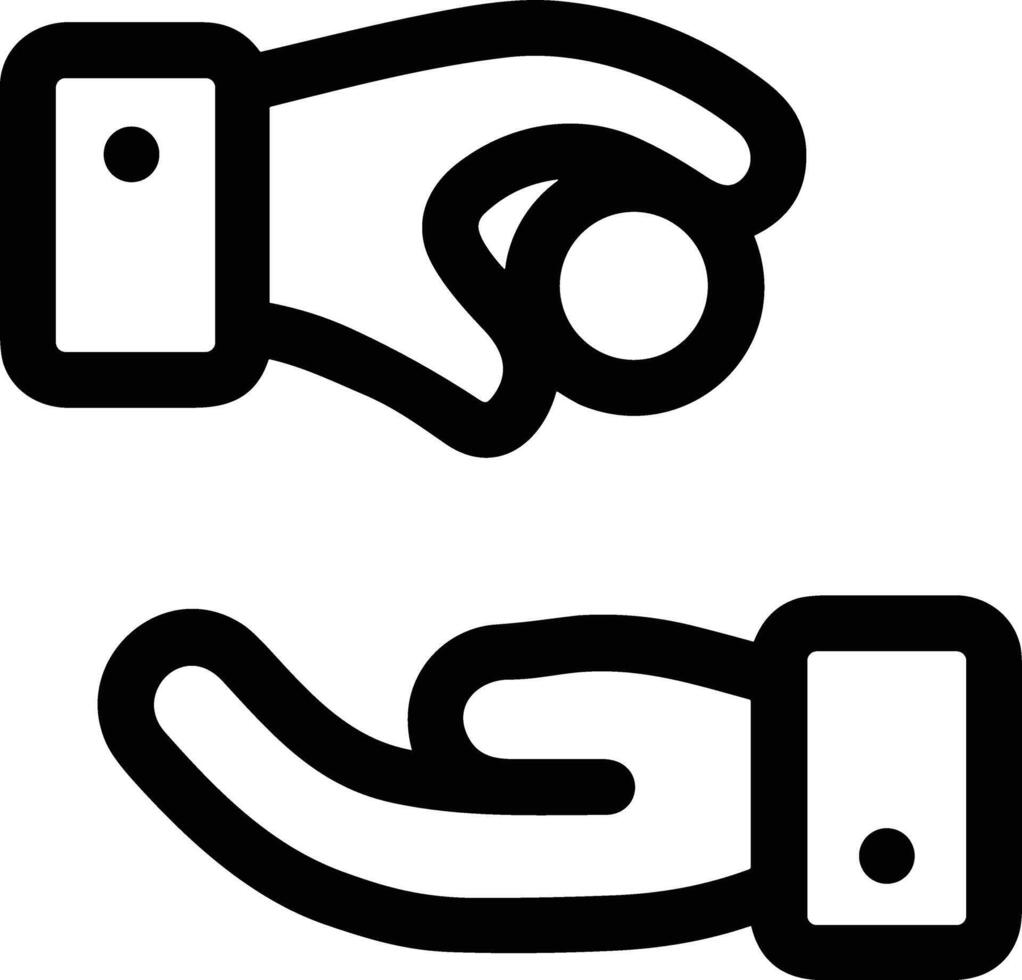 Hand icon symbol image illustration vector