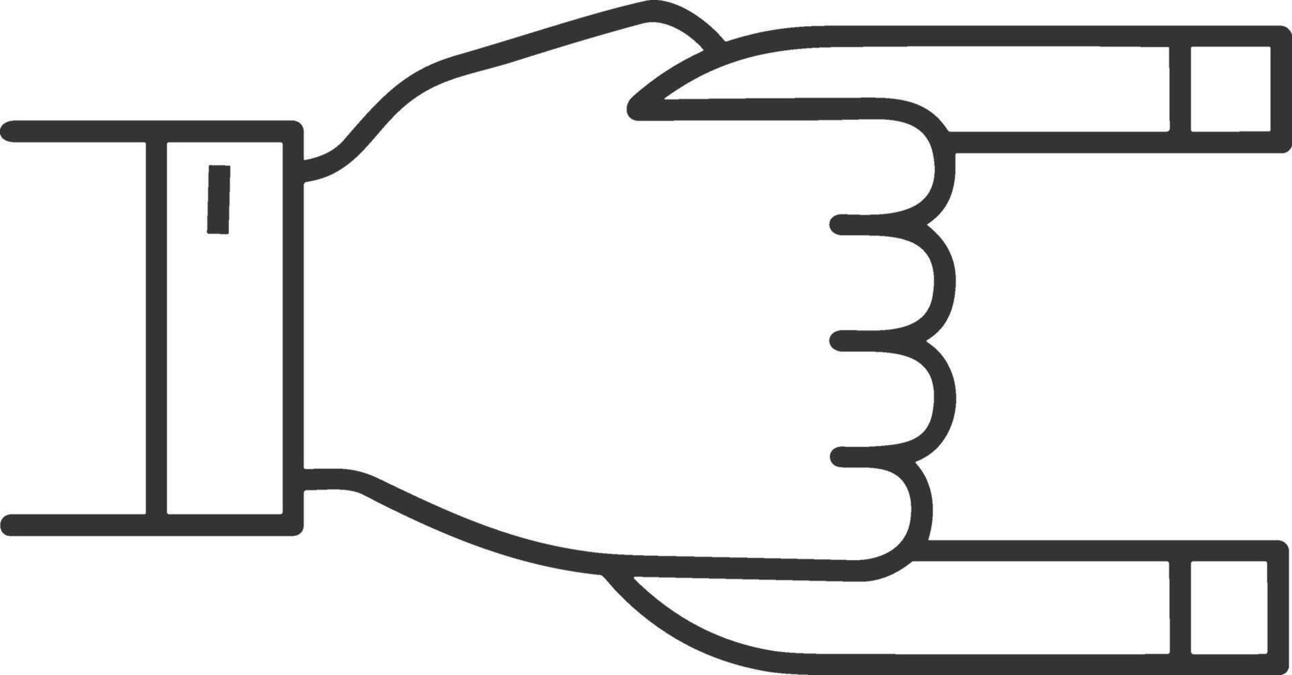 Hand icon symbol image illustration vector