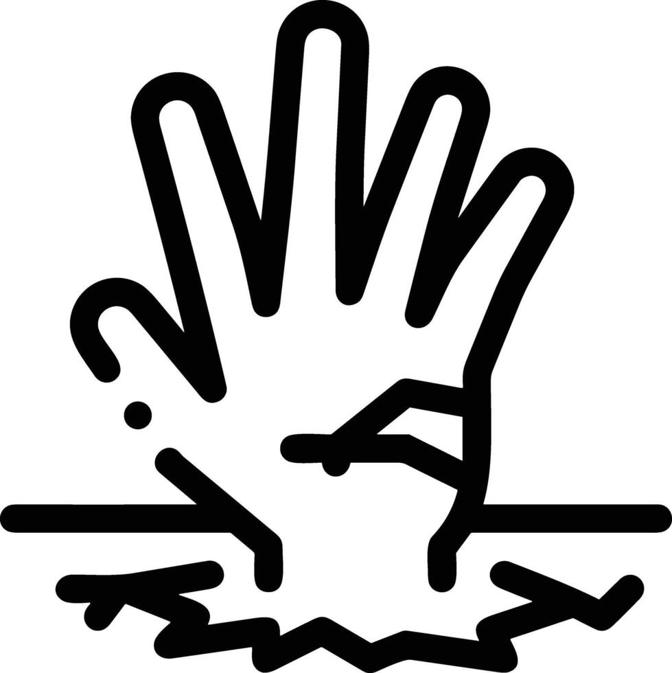 Hand icon symbol image illustration vector