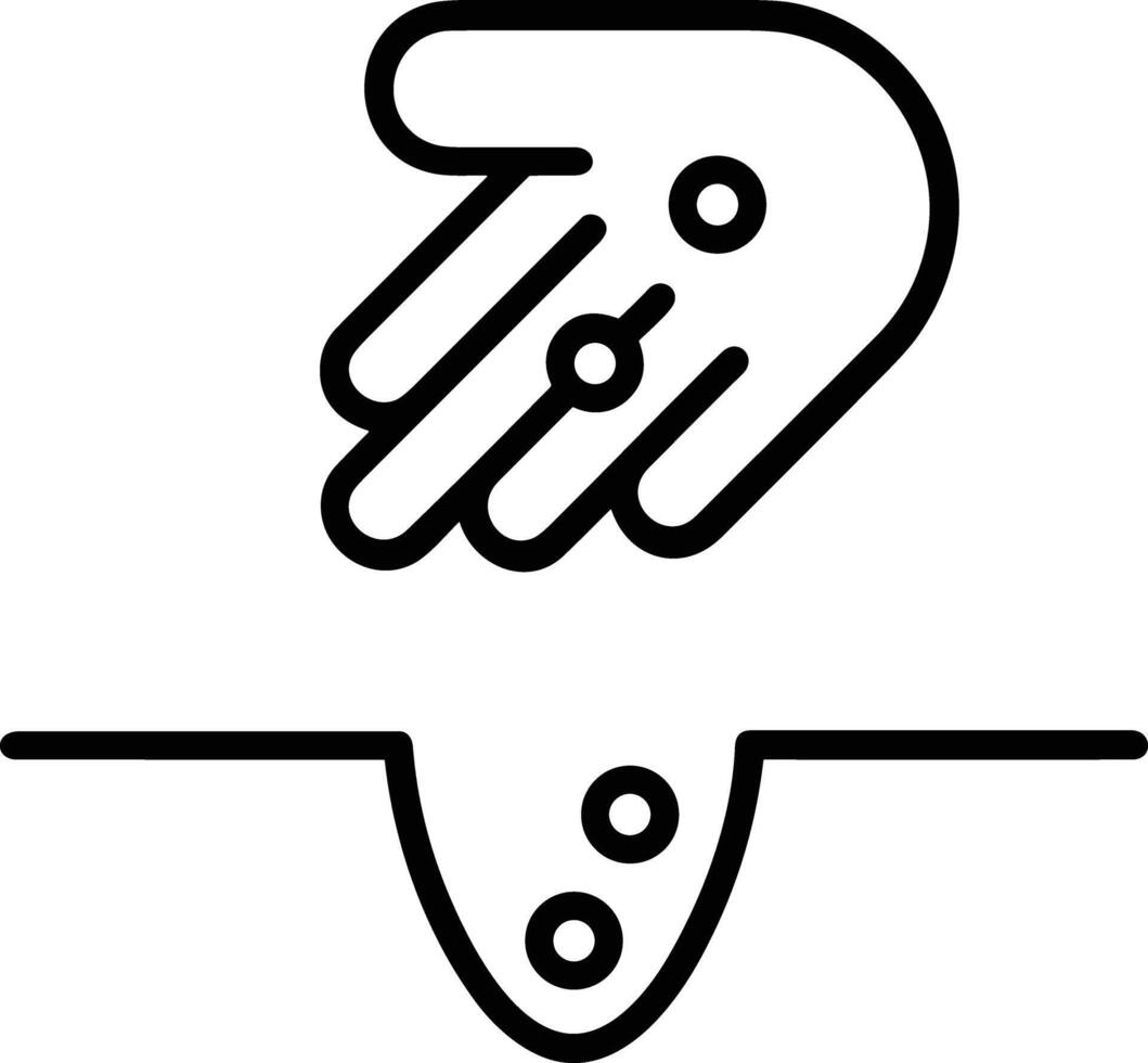 Hand icon symbol image illustration vector