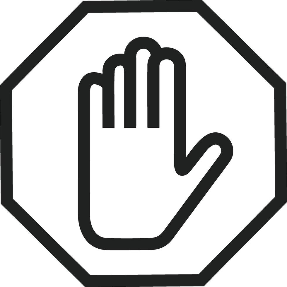 Hand icon symbol image illustration vector