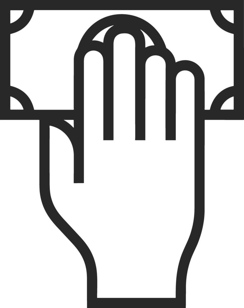 Hand icon symbol image illustration vector