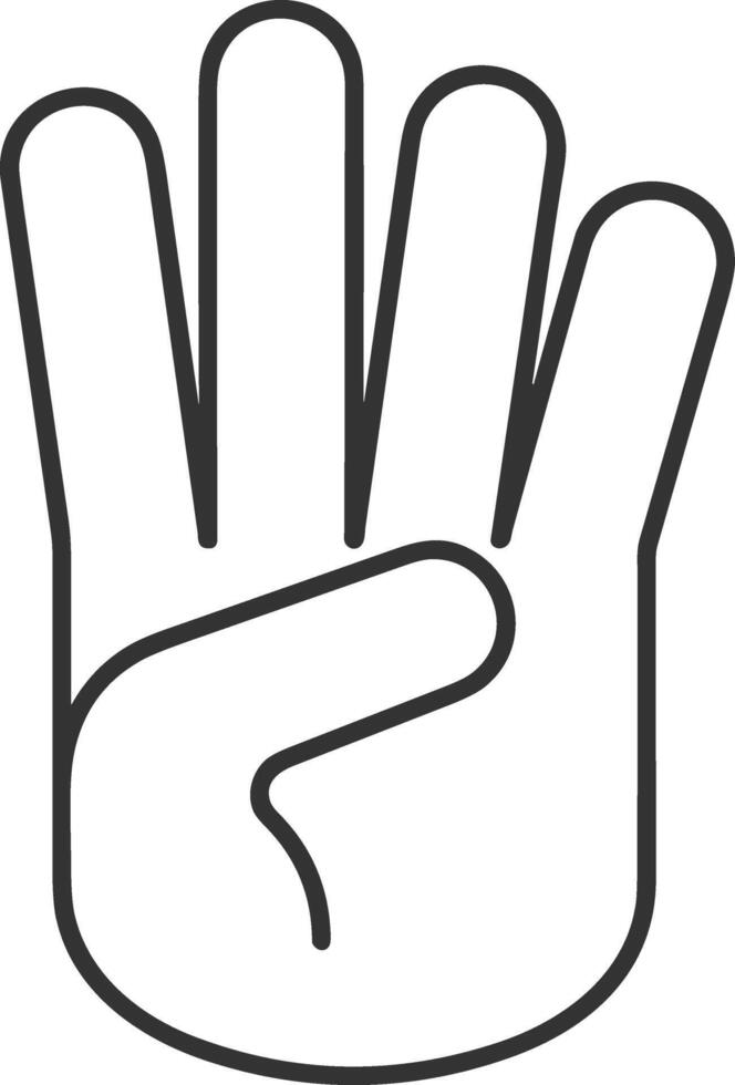 Hand icon symbol image illustration vector