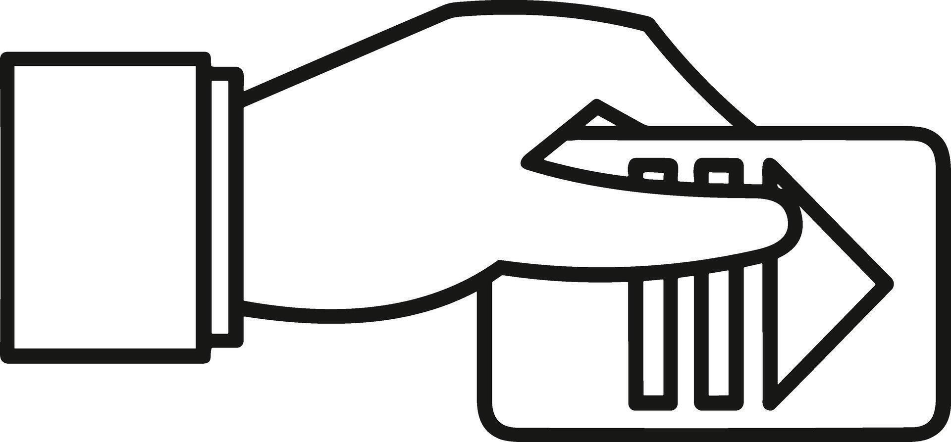 Hand icon symbol image illustration vector