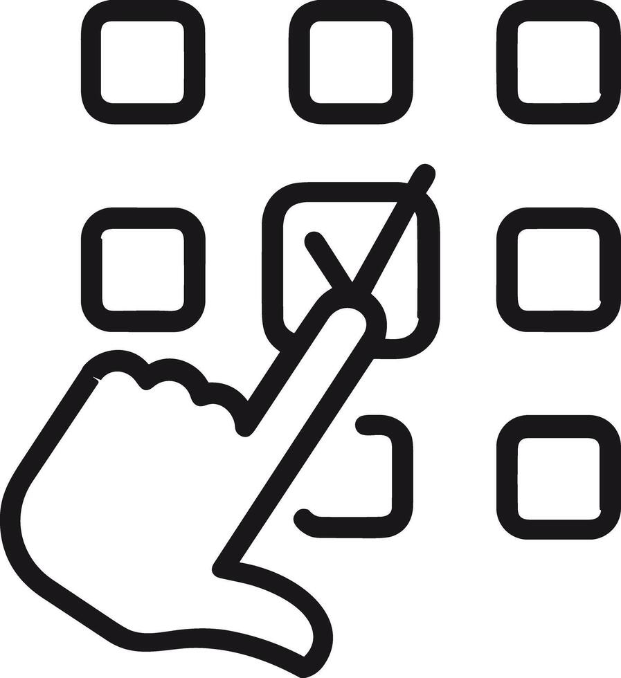 Hand icon symbol image illustration vector