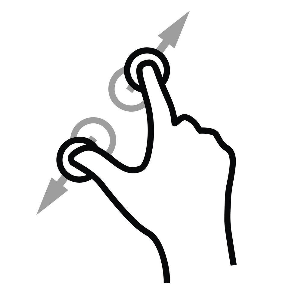 Hand icon symbol image illustration vector