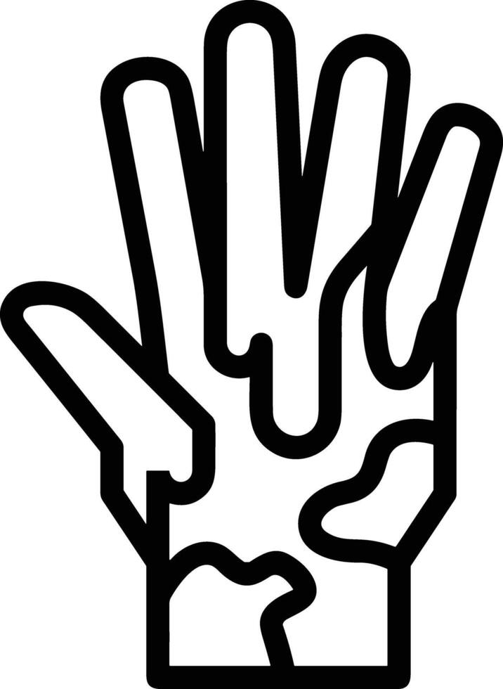 Hand icon symbol image illustration vector