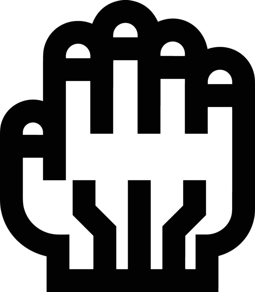 Hand icon symbol image illustration vector