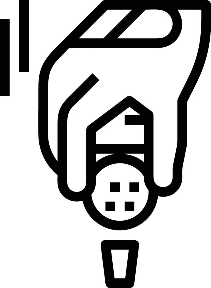 Hand icon symbol image illustration vector