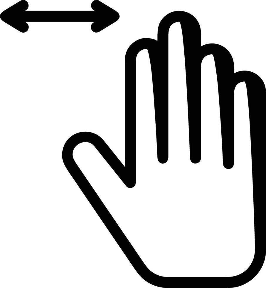 Hand icon symbol image illustration vector