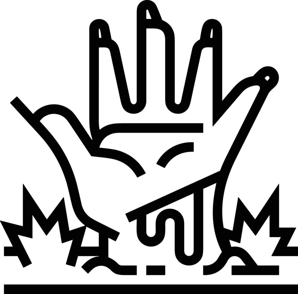 Hand icon symbol image illustration vector