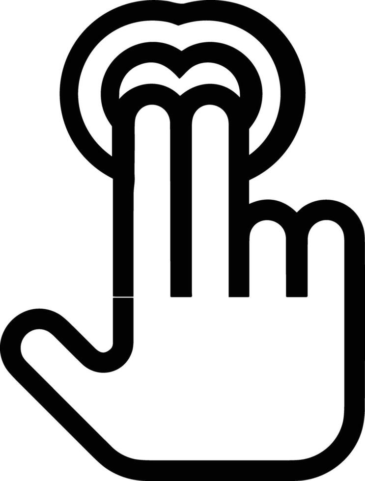 Hand icon symbol image illustration vector