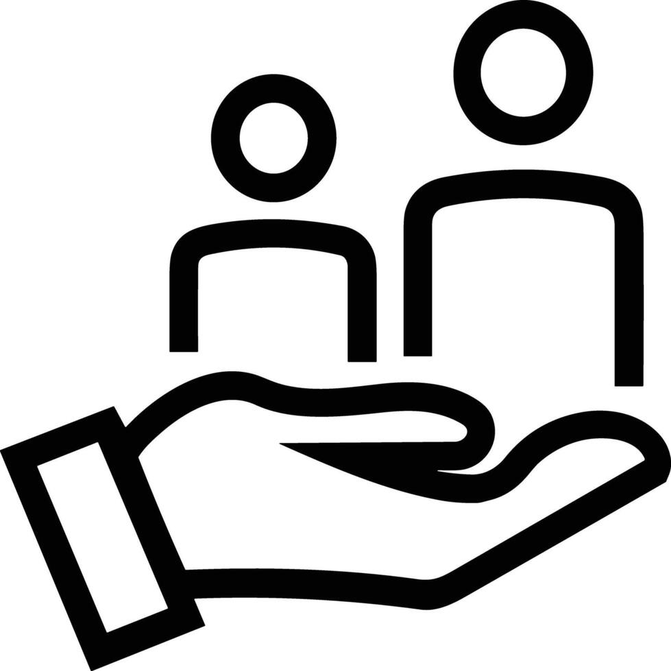 Hand icon symbol image illustration vector