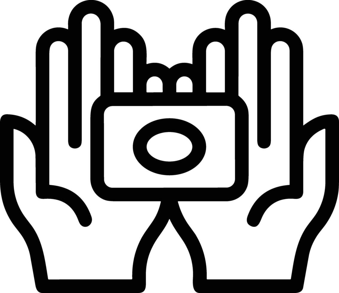 Hand icon symbol image illustration vector