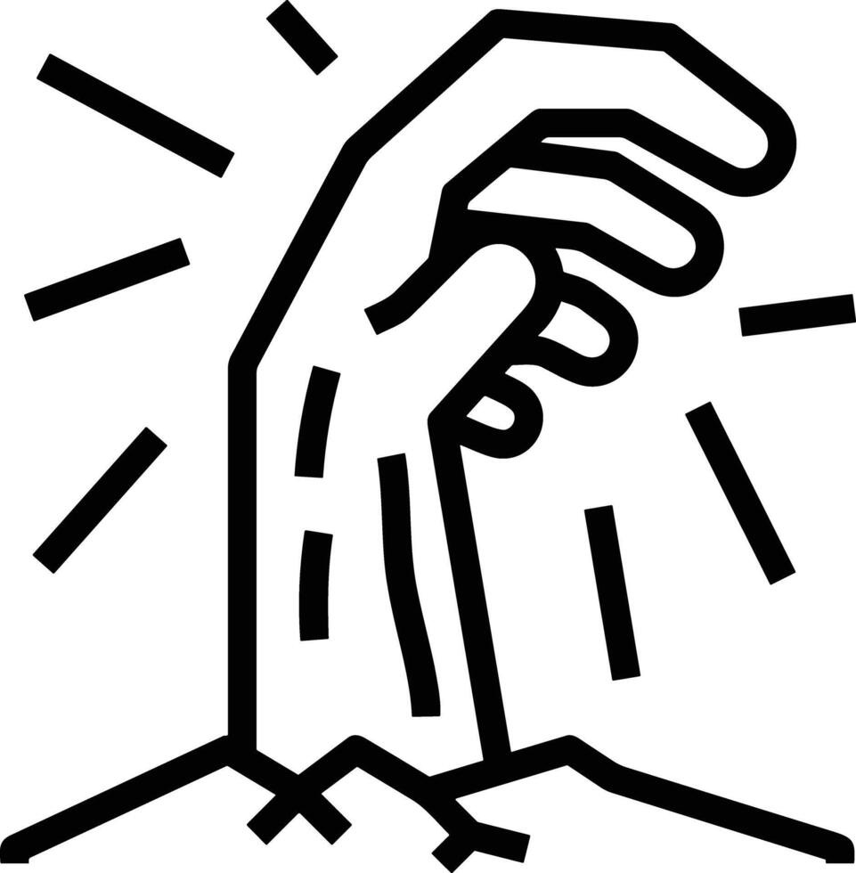 Hand icon symbol image illustration vector