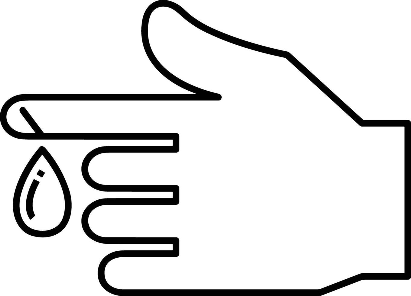 Hand icon symbol image illustration vector