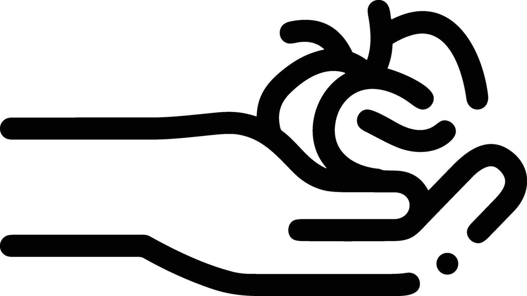 Hand icon symbol image illustration vector