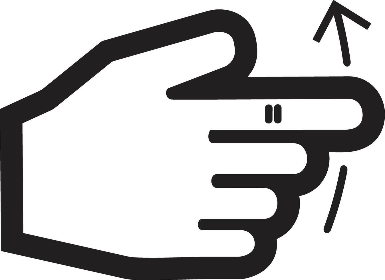 Hand icon symbol image illustration vector