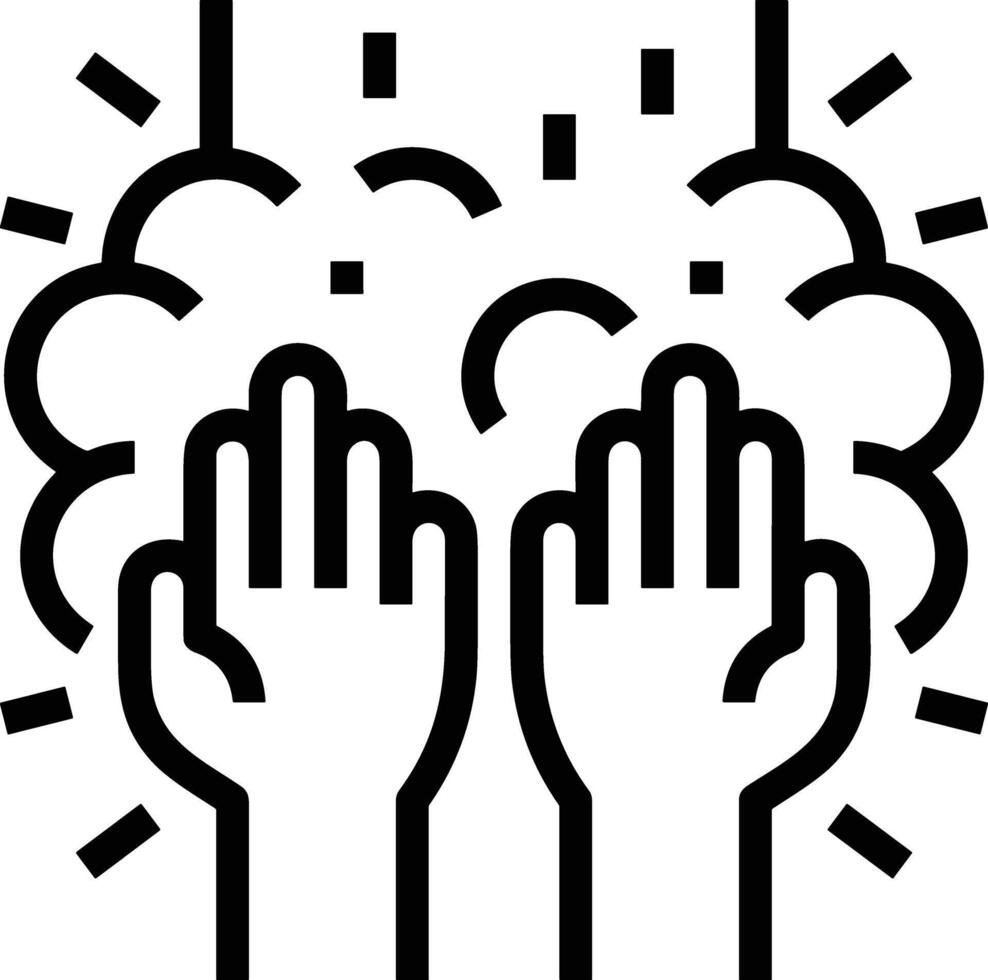 Hand icon symbol image illustration vector