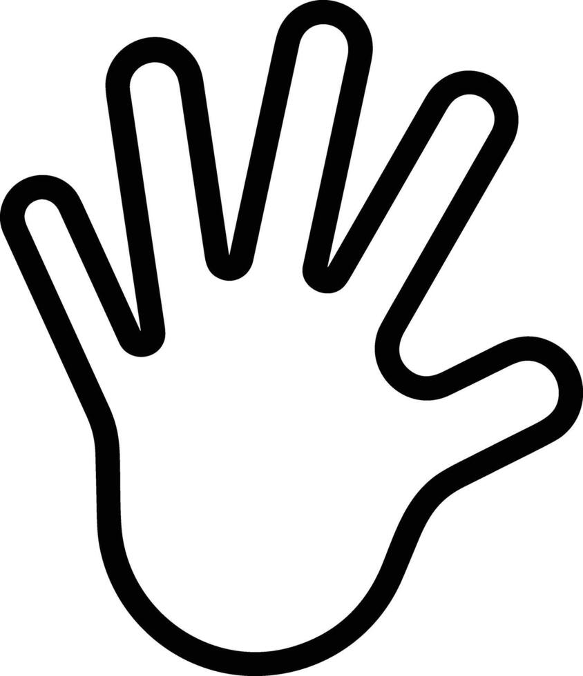 Hand icon symbol image illustration vector
