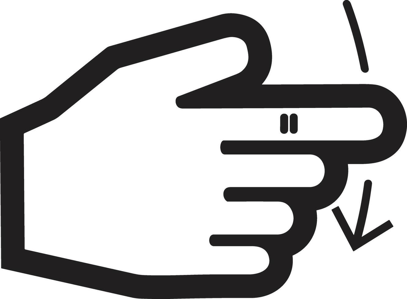 Hand icon symbol image illustration vector