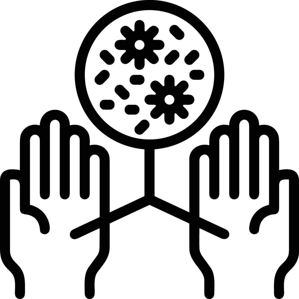 Hand icon symbol image illustration vector