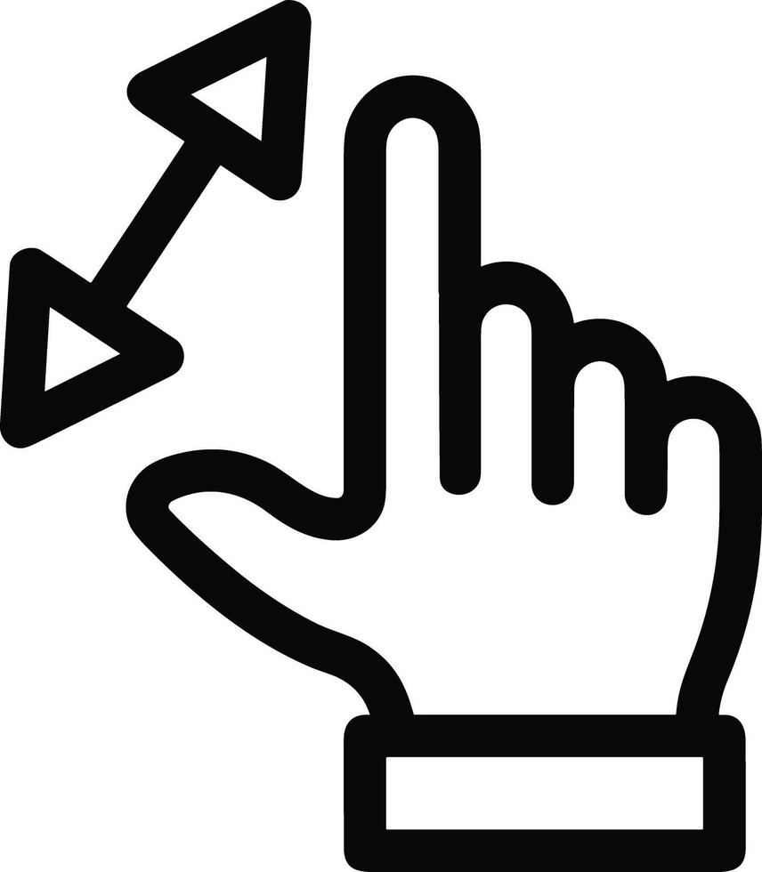 Hand icon symbol image illustration vector
