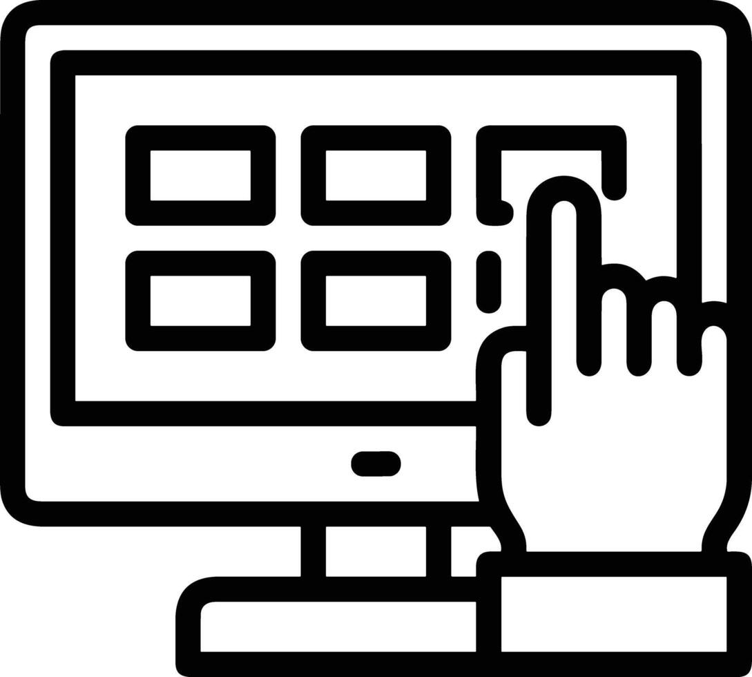 Hand icon symbol image illustration vector