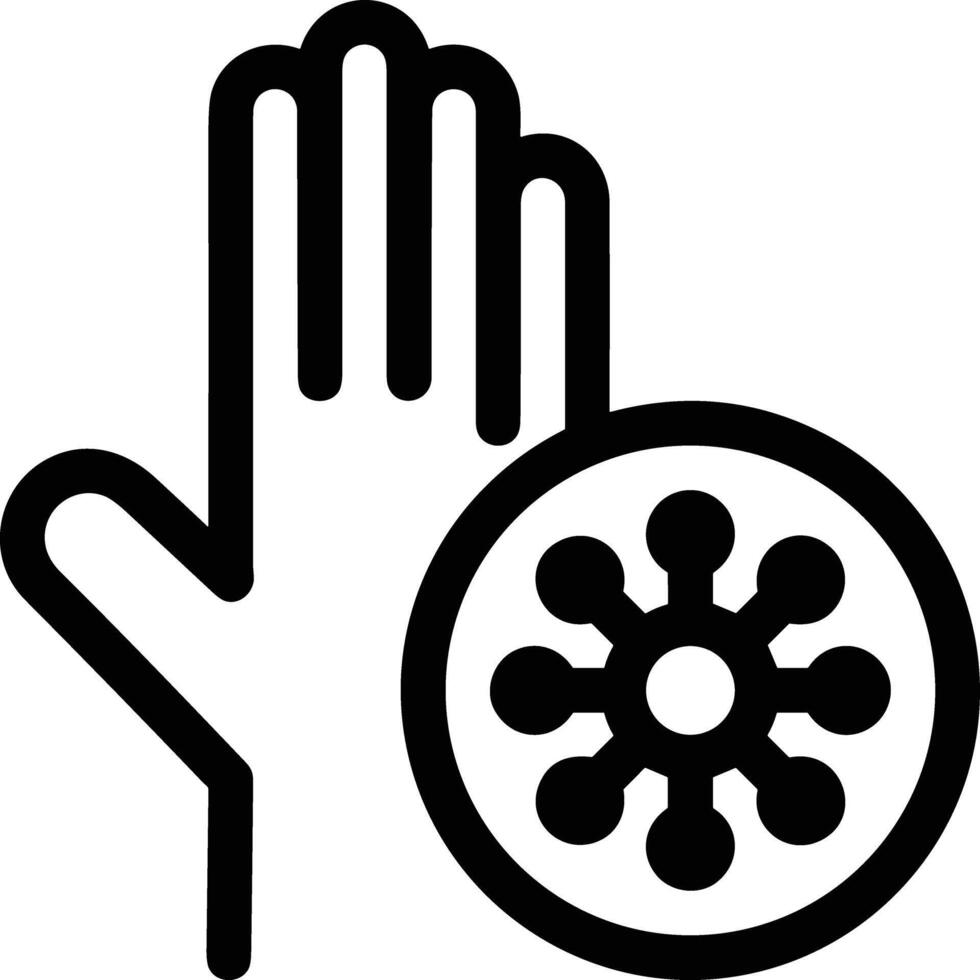 Hand icon symbol image illustration vector