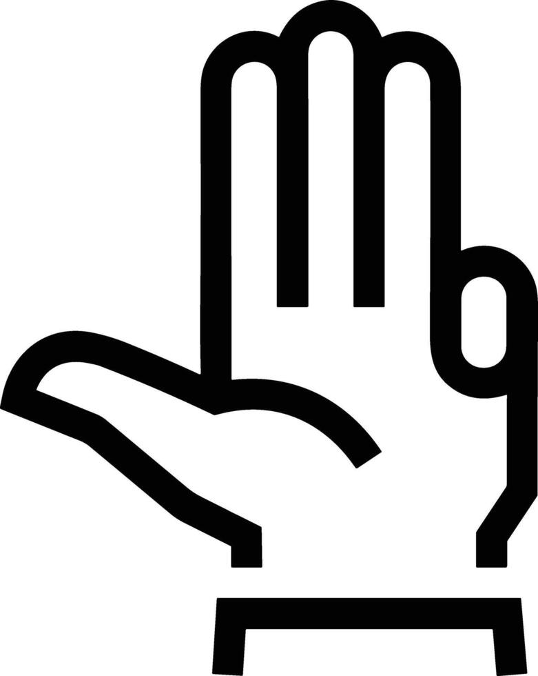 Hand icon symbol image illustration vector