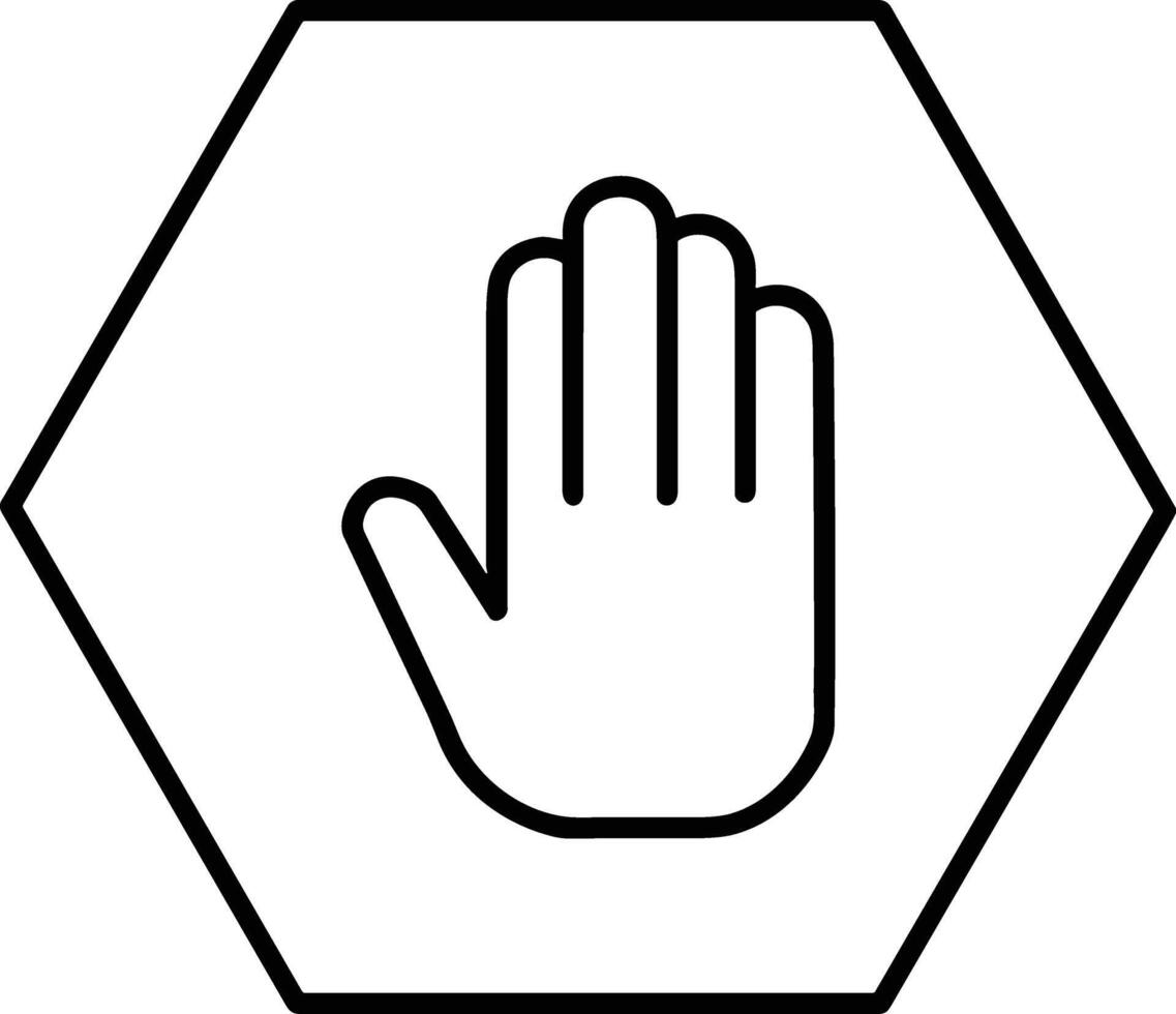 Hand icon symbol image illustration vector