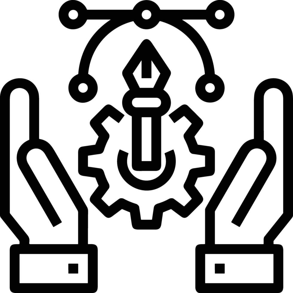 Hand icon symbol image illustration vector