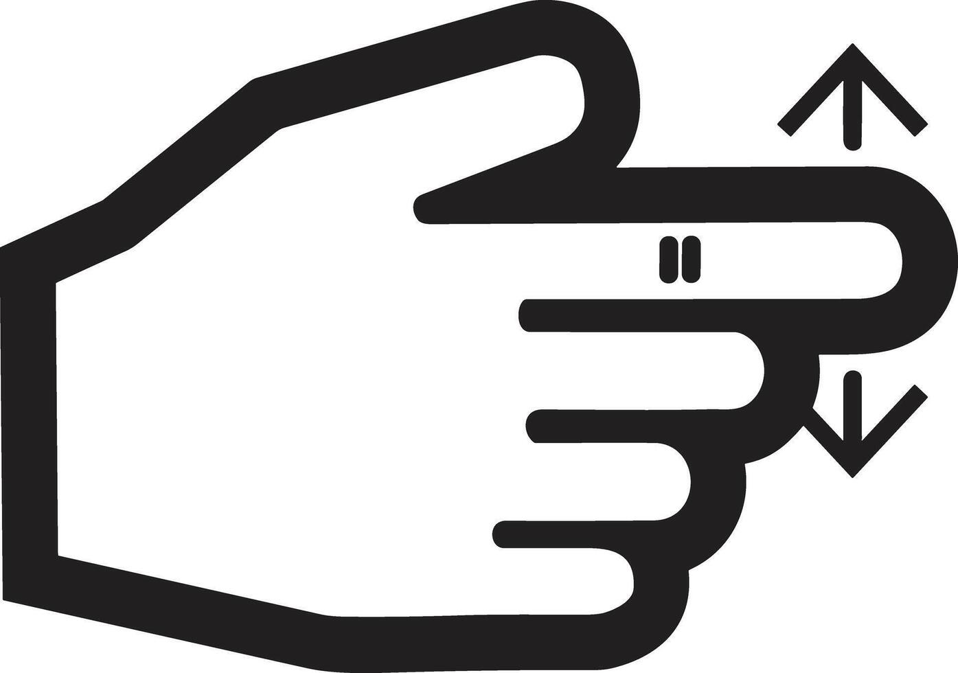 Hand icon symbol image illustration vector
