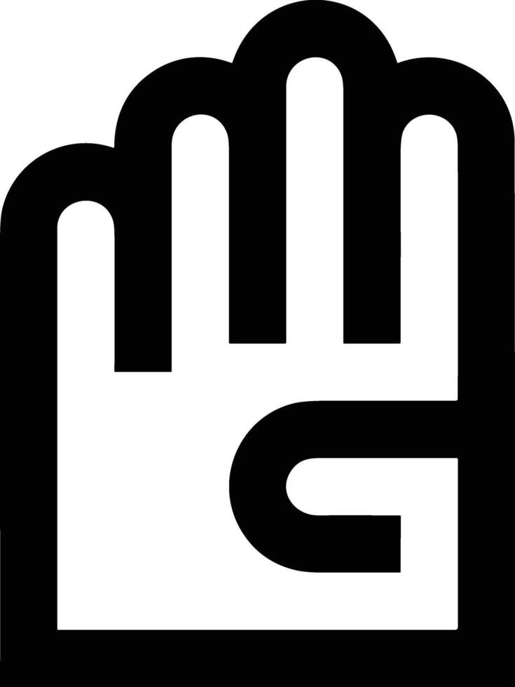 Hand icon symbol image illustration vector