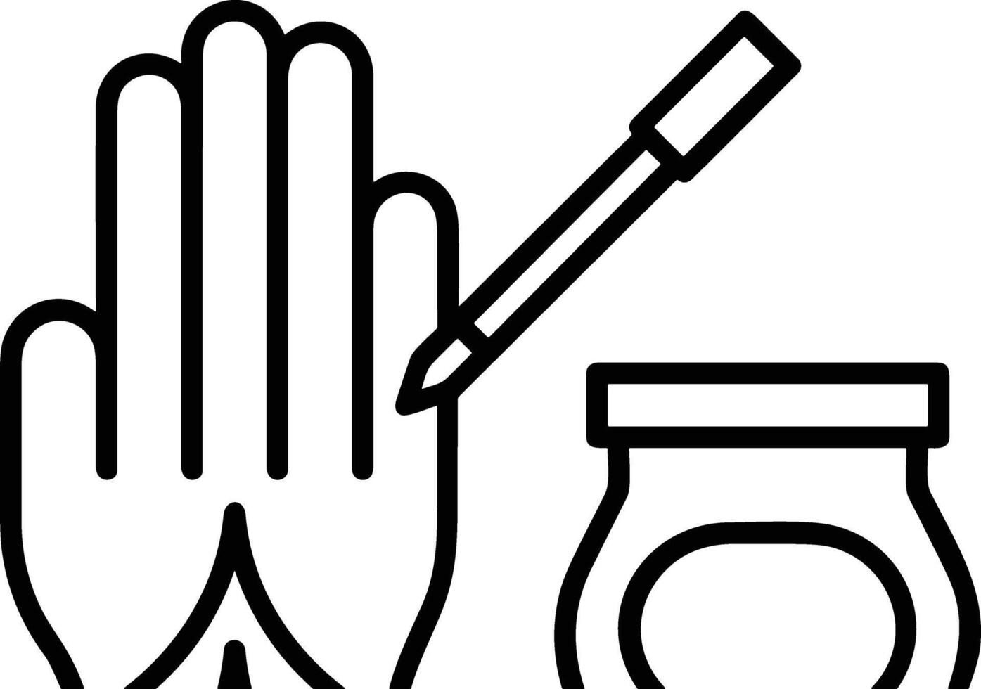 Hand icon symbol image illustration vector