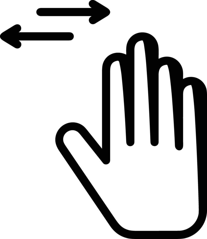 Hand icon symbol image illustration vector