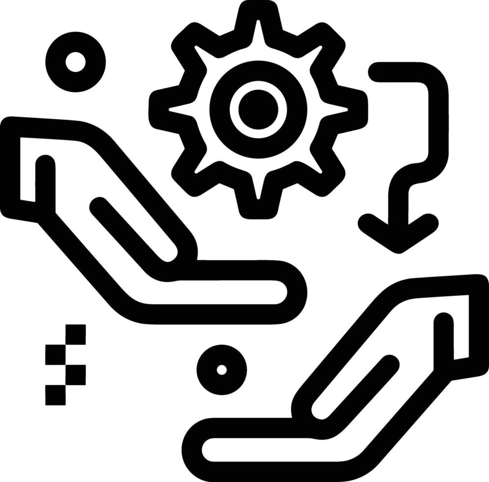 Hand icon symbol image illustration vector