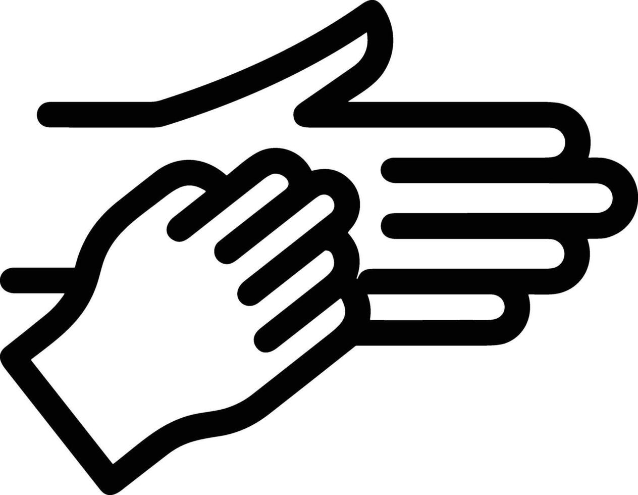 Hand icon symbol image illustration vector