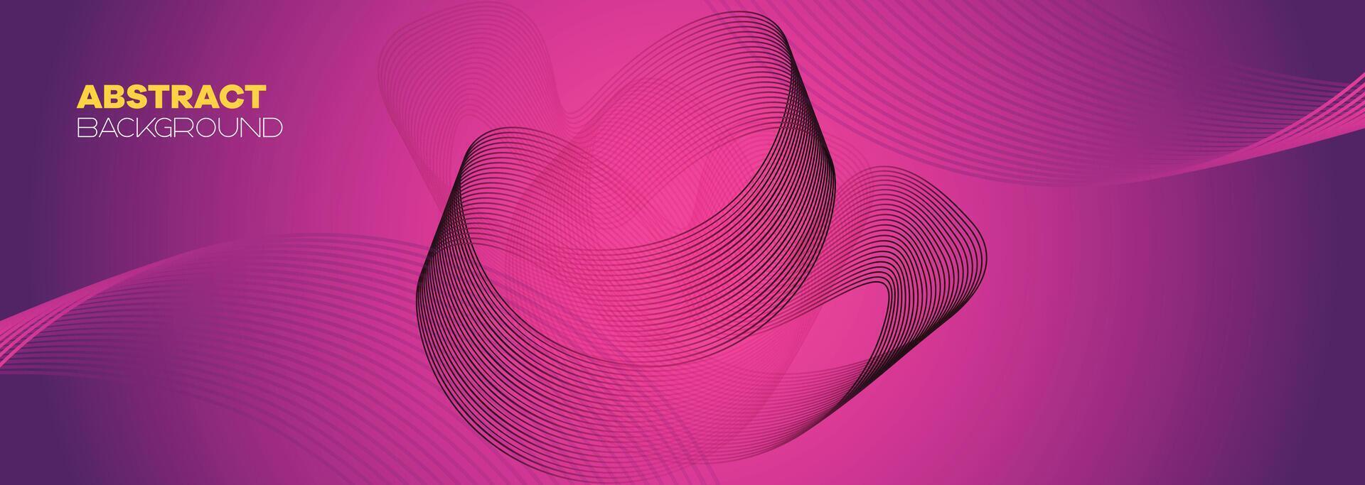 Abstract pink, purple and violet gradient wave line web background. Orange, red smooth element swoosh speed wave modern stream background for banner, wallpaper, brochure, booklet vector