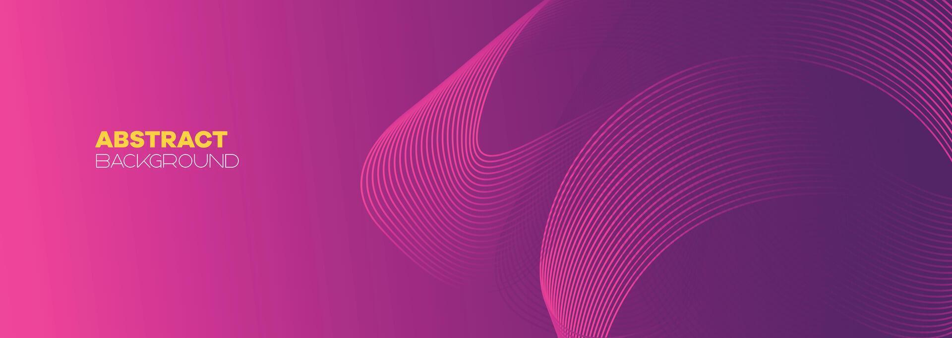 Abstract pink, purple and violet gradient wave line web background. Orange, red smooth element swoosh speed wave modern stream background for banner, wallpaper, brochure, booklet vector