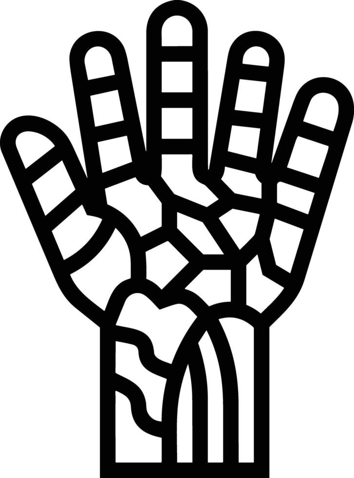 Hand icon symbol image illustration vector