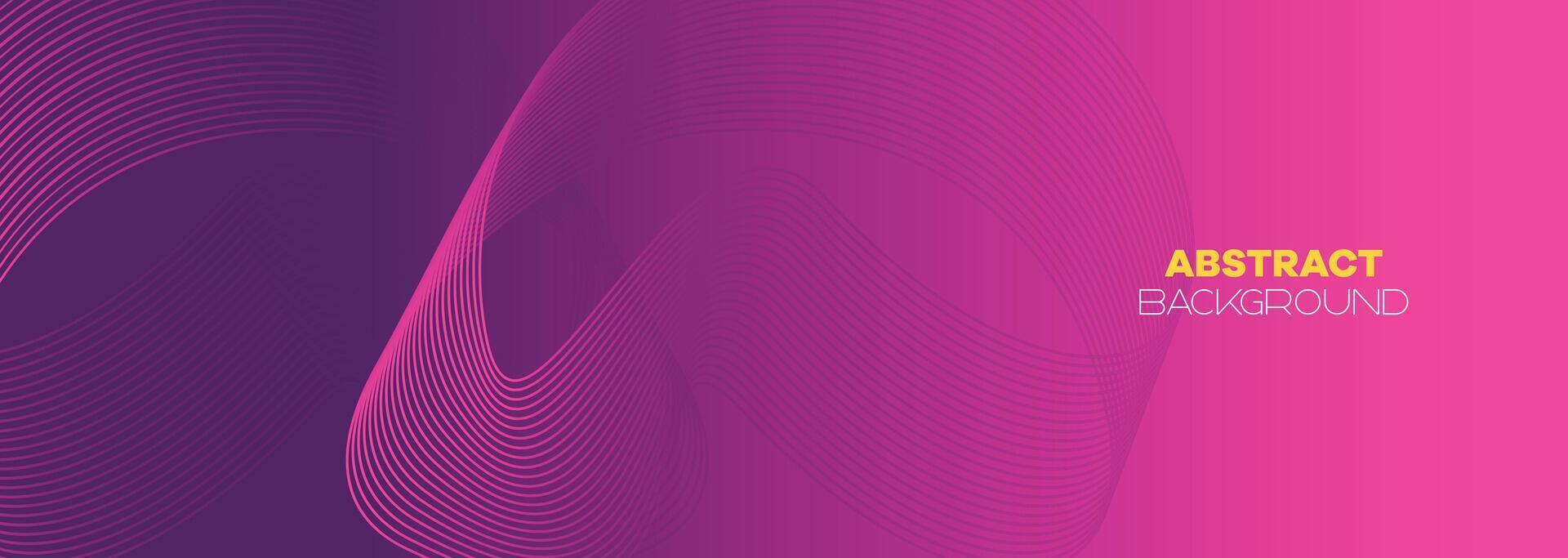 Abstract pink, purple and violet gradient wave line web background. Orange, red smooth element swoosh speed wave modern stream background for banner, wallpaper, brochure, booklet vector