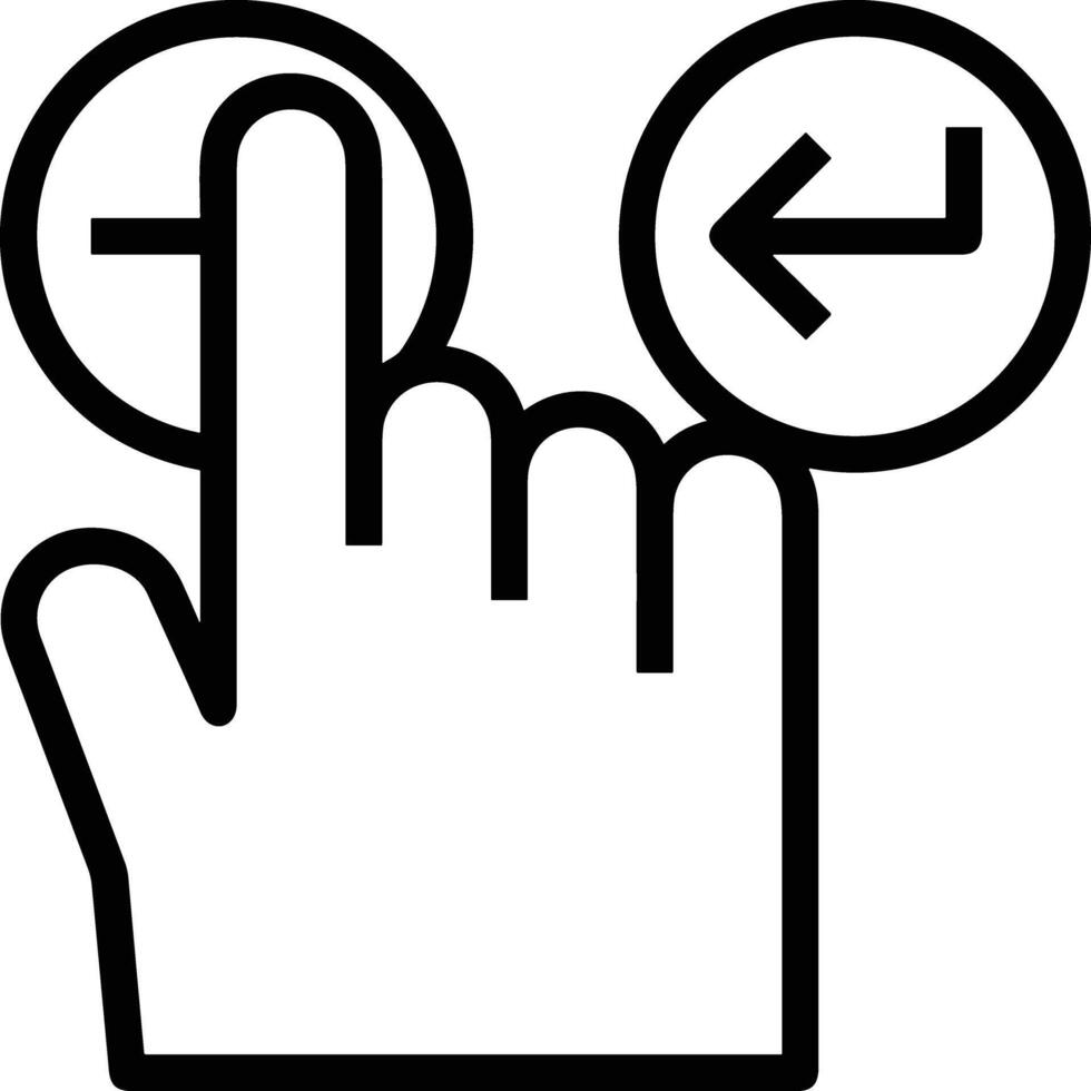 Hand icon symbol image illustration vector