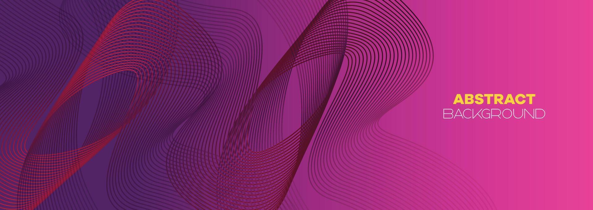 Abstract pink, purple and violet gradient wave line web background. Orange, red smooth element swoosh speed wave modern stream background for banner, wallpaper, brochure, booklet vector