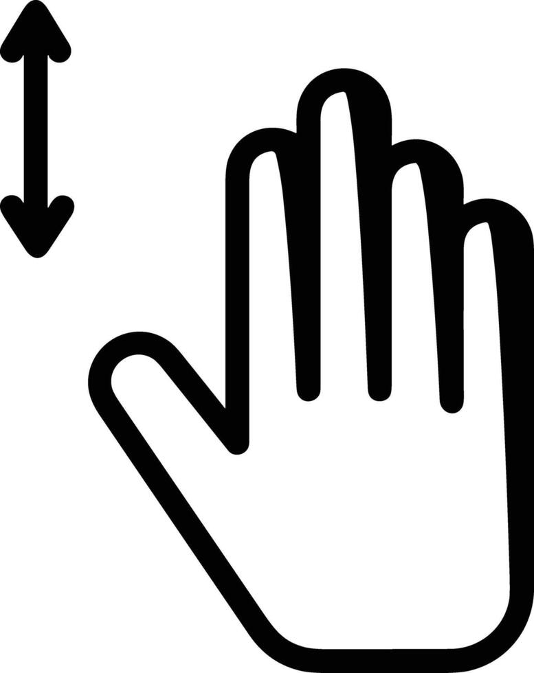 Hand icon symbol image illustration vector