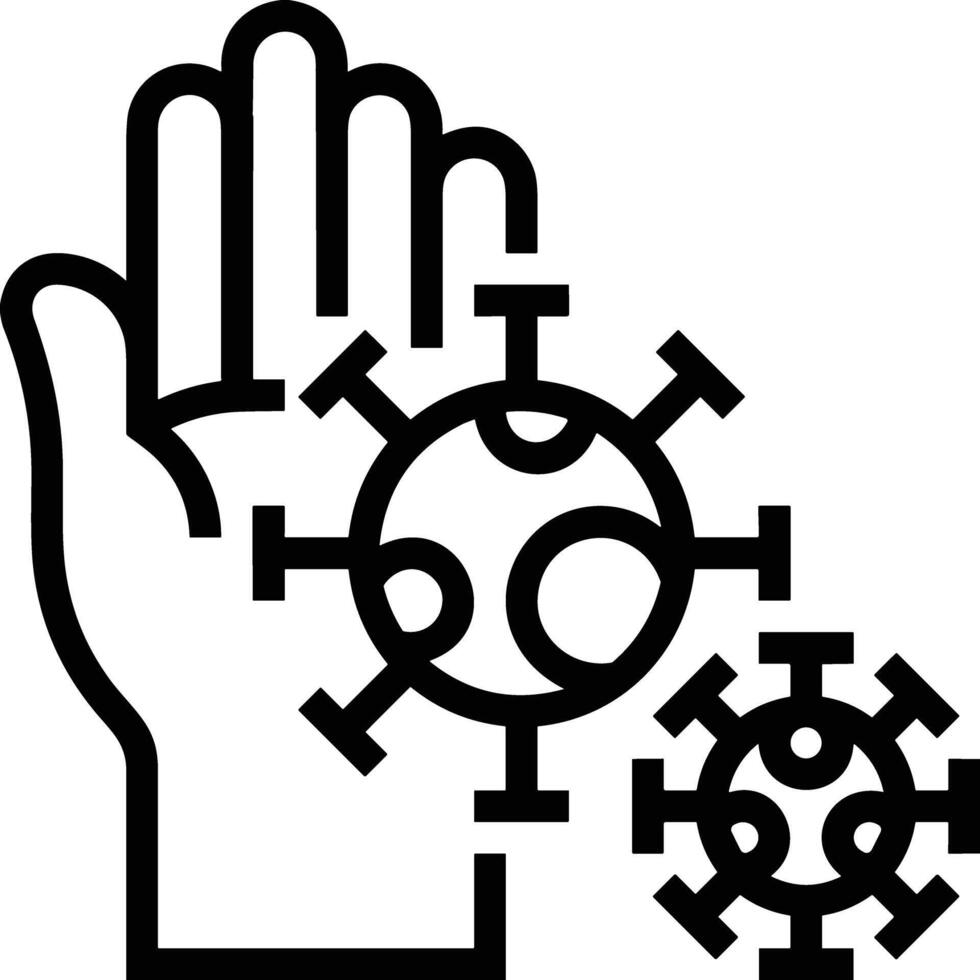 Hand icon symbol image illustration vector