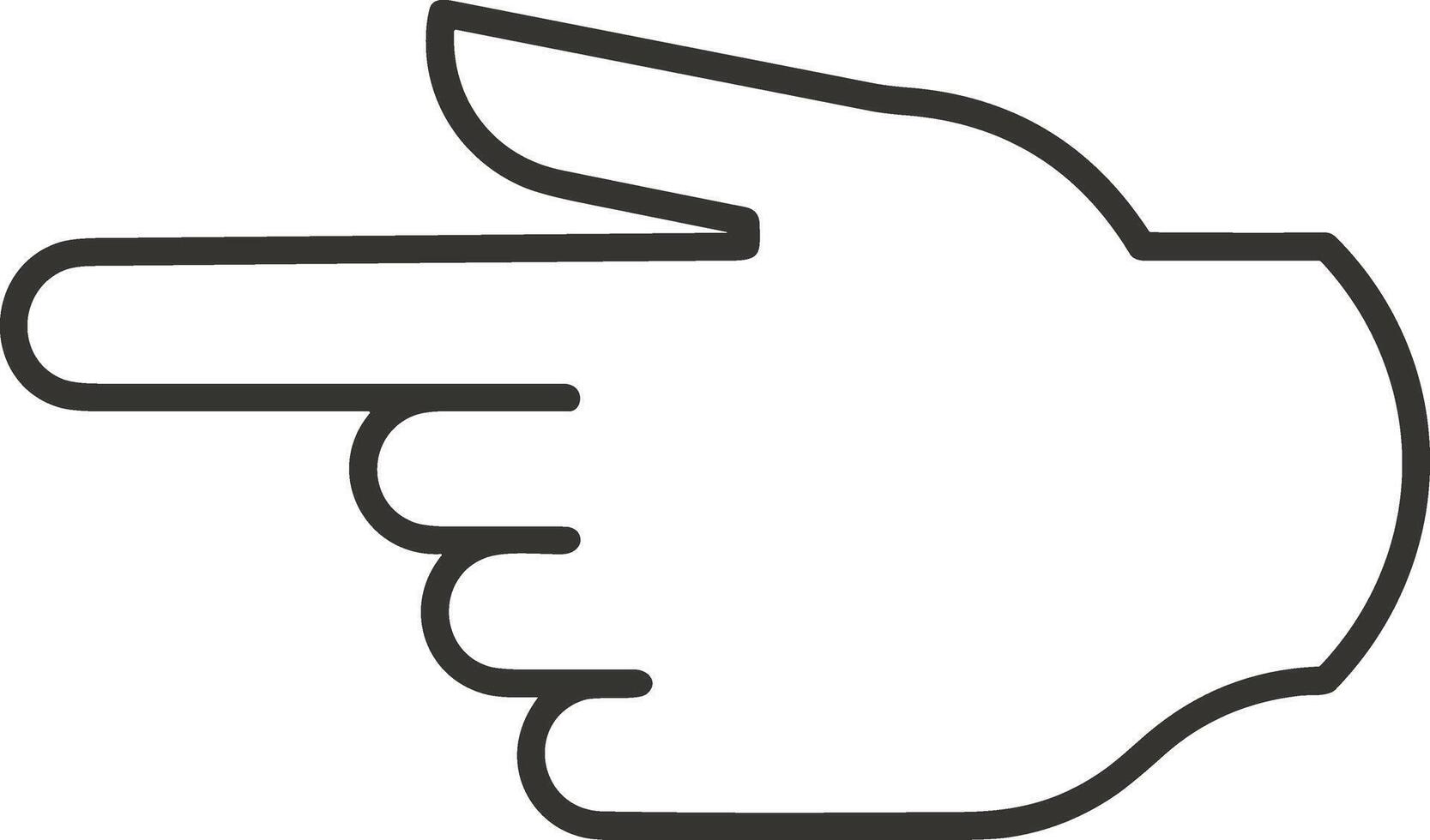Hand icon symbol image illustration vector