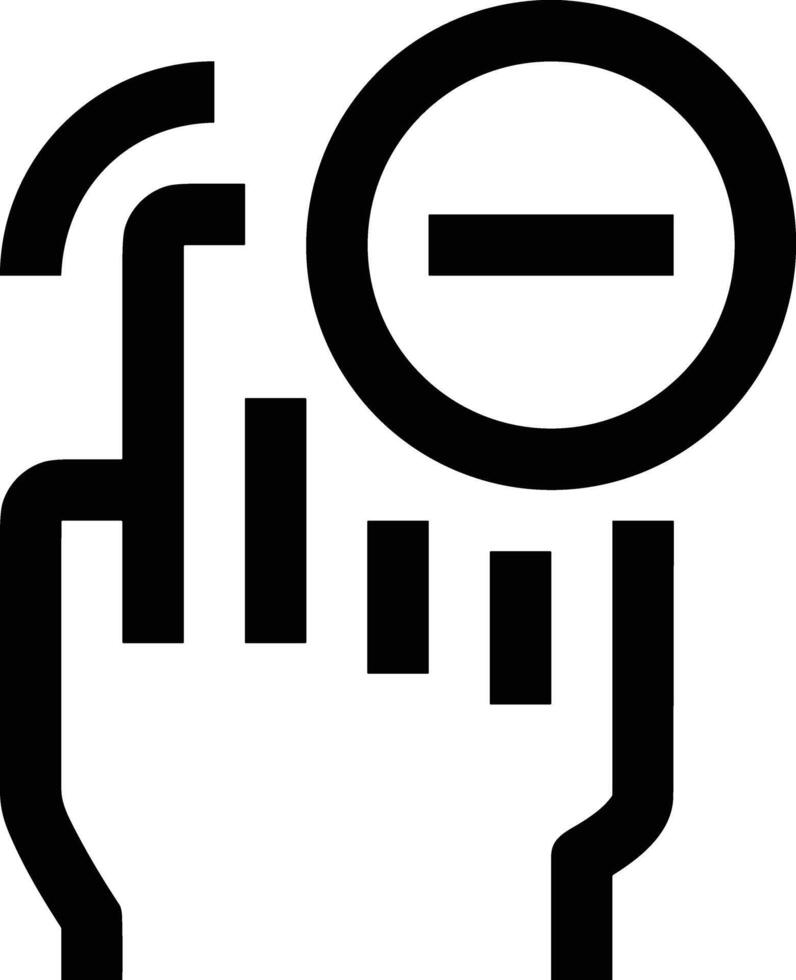 Hand icon symbol image illustration vector